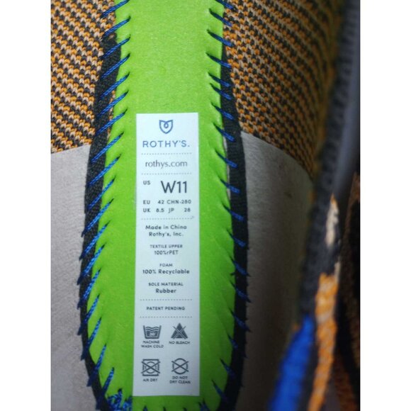 Rothy's Retired Big Cat Print The Point Flats Shoes Size 11 NWOB - Picture 7 of 8